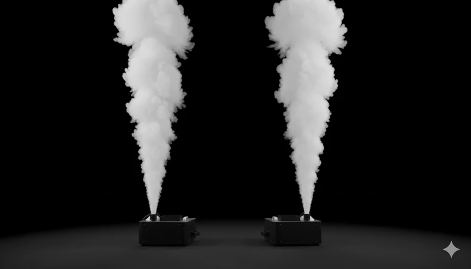 Máquina de humo vertical